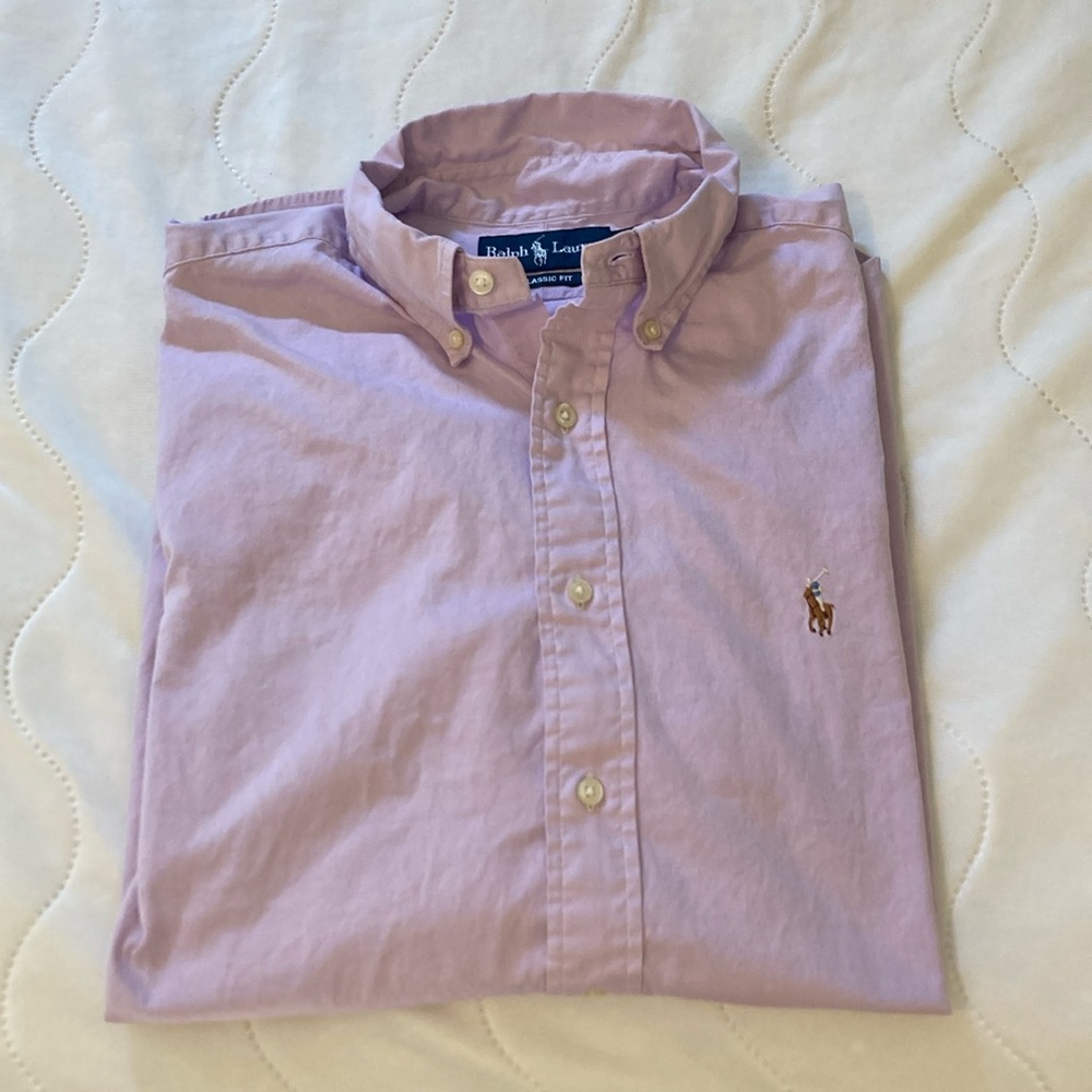 Ralph Lauren men’s button down purple lavender 16.5